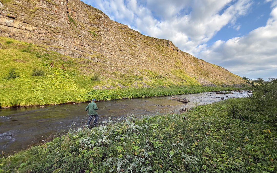 Beautyful canyon fishing