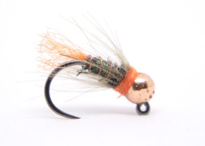 Blowtroch fly fishing fly on a jig hook with a tungsten bead
