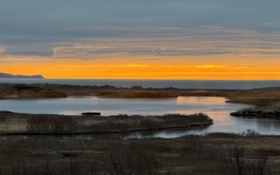 The transition from from spring to summer when fishing in Iceland